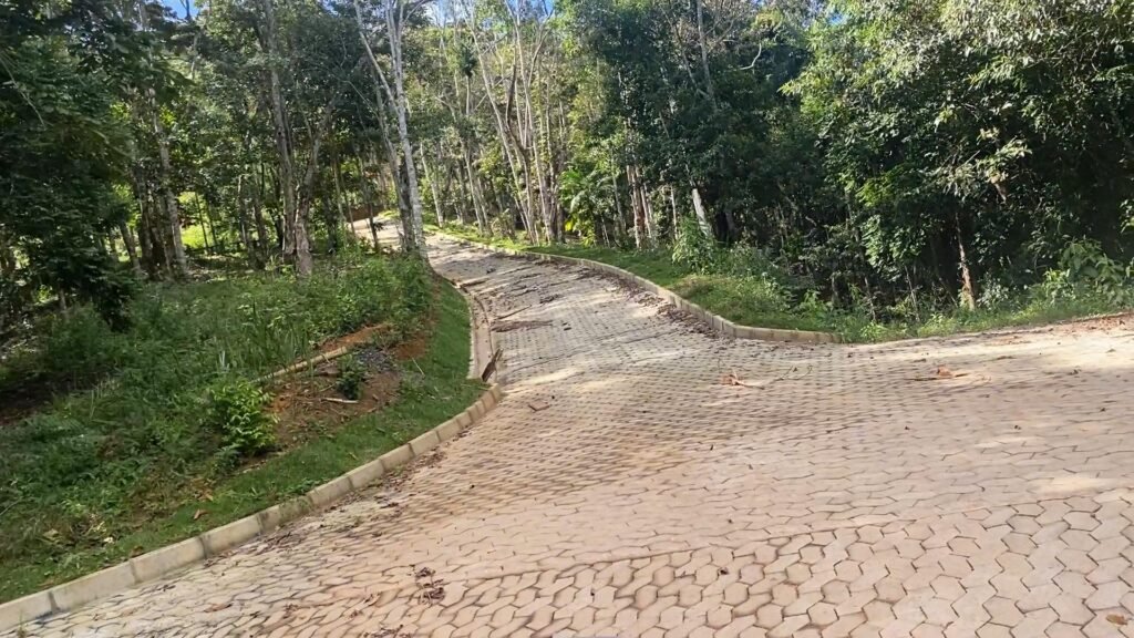 Entrada asfaltara do Sítio Santa Teresa